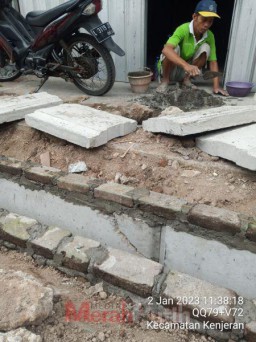 Diduga Tak Sesuai Spek-Tek, Proyek Saluran Dana Kelurahan Tanah Kali Kedinding Asal Jadi