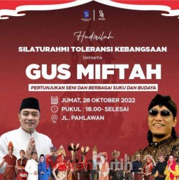 Gandeng Gus Miftah, Wali Kota Eri Ajak Warga Hadiri Peringatan Sumpah Pemuda di Tugu Pahlawan