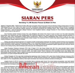 Asesor LSP Pers Ingatkan Dewan Pers Sebagai Fasilitator