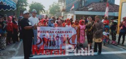 Kemeriahan Pawai Karnaval Peringati HUT RI ke-77 di Desa Kalimati Sidoarjo