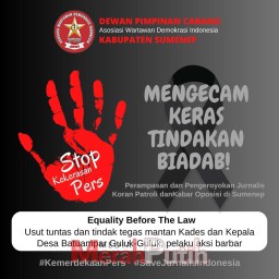 Minta Keadilan, Ratusan Wartawan dan Aktivis Geruduk Polres Sumenep