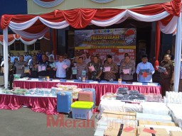 Polda Jatim Musnahkan 13 Ribu Butir Pil Ekstasi dan 80 Kg Sabu