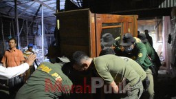 Tanah Aset Wonorejo Timur ditertibkan, Satpol PP Surabaya Bantu warga Pindahan dampak Penertiban 12 Bangunan