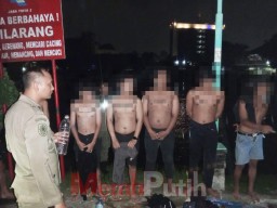 12 Remaja Pesta Miras Terjaring Satpol PP