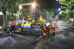 Perbaikan Jalan Berlubang Tembus 60 Ton Hotmix Dengan Anggaran Rp40 M