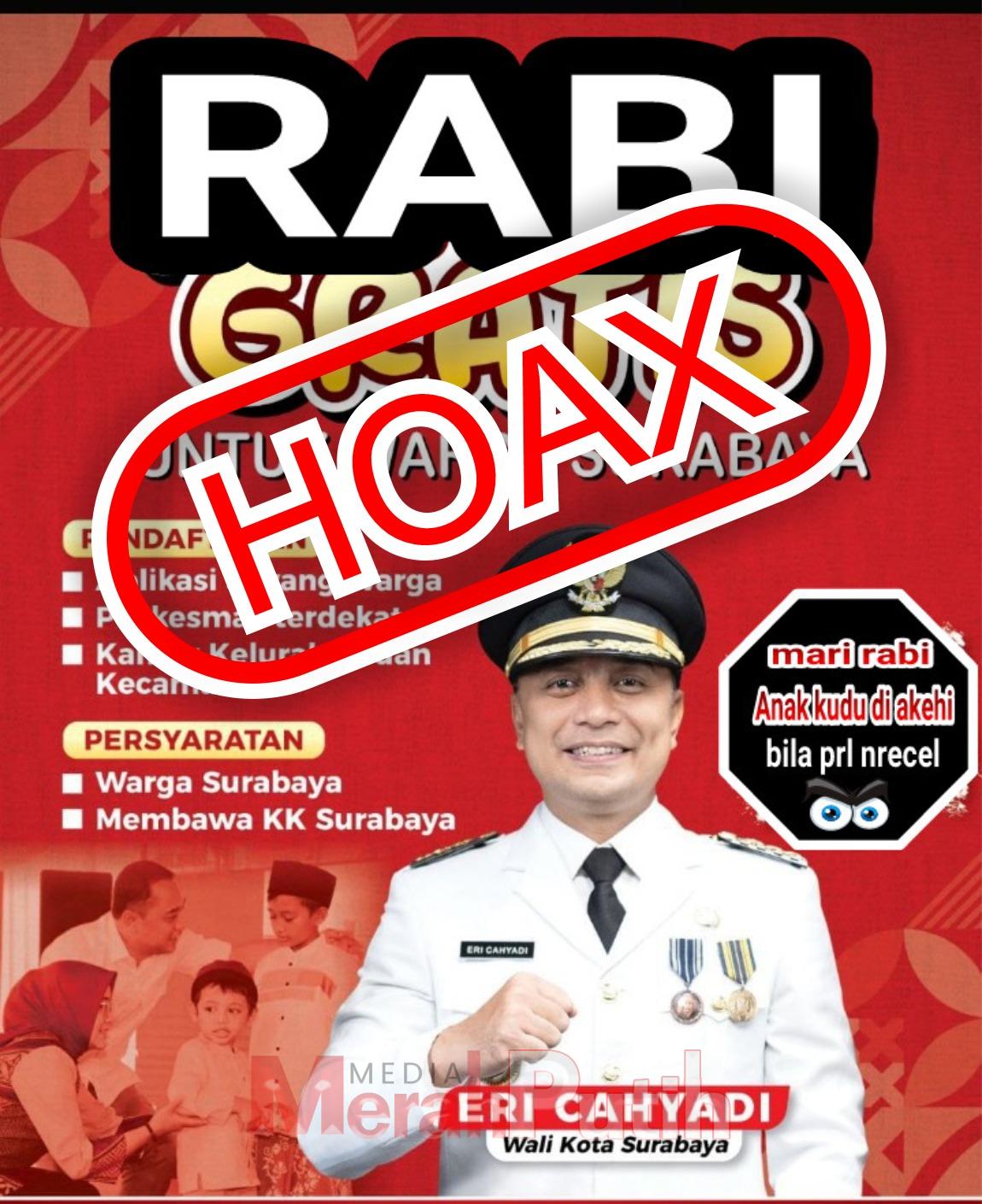 Poster yang beredar di sosial media tersebut kabar tidak benar alias hoax