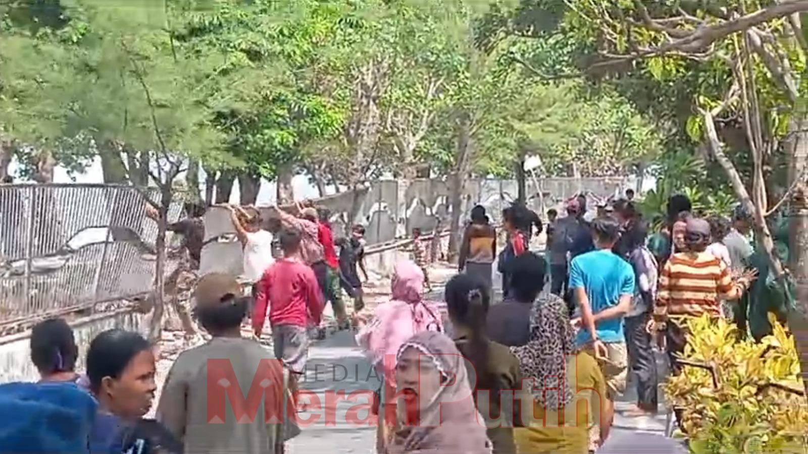 tersorot kamera pelaku perusakan pagar di Pantai Batu-batu Kenjeran kini telah dilaporkan ke Polres Pelabuhan Tanjung Perak Surabaya I MMP I dok humas