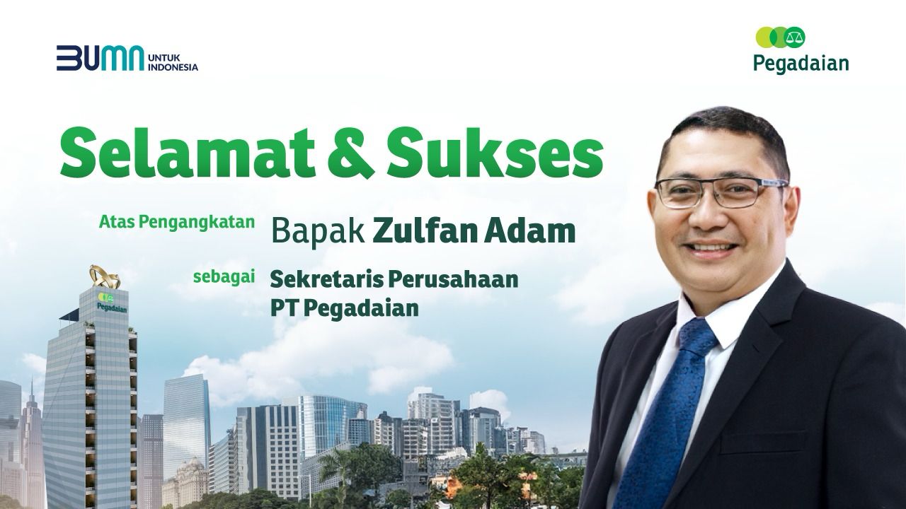 Zulfan Adam bukanlah sosok baru di PT Pegadaian. Bergabung sejak Tahun 2000, Zulfan memulai karir jabatannya sebagai Deputi Bisnis Area Manado Tahun 2014-2016, Deputi Operasional Manado Tahun 2016-2018. Kemudian ia menduduki jabatan sebagai Pemimpin Kant