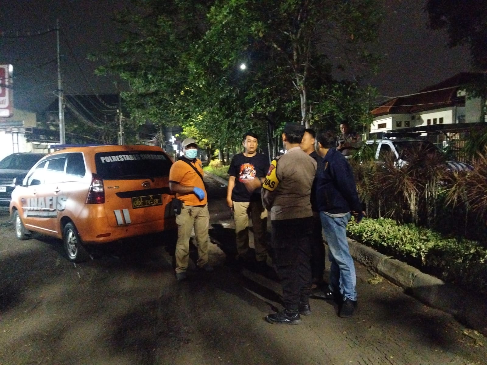 Kontraktor Pelaksana saat dimintai keterangan pihak Kepolisian, Selasa, (16/9) malam | MMP I Dhimas 