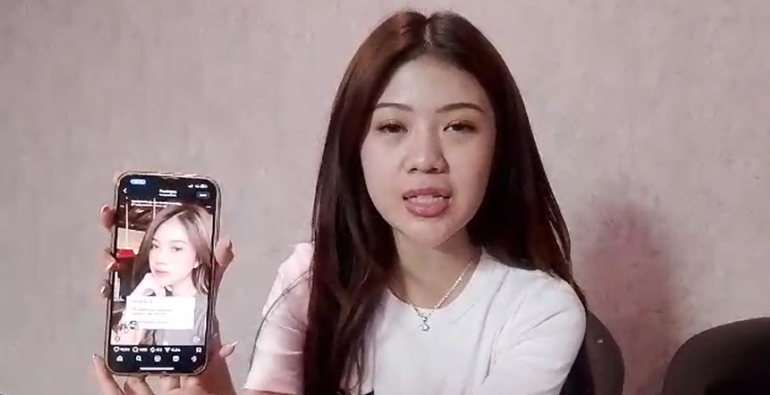 Selebgram Jessica Uningo Hapsari memperlihatkan akun TikTok dan Instagram bernama feedgramindo, Sumut_headlines, serta clearean mengunggah tuduhan yang dianggap mencemarkan nama baiknya dengan isu perselingkuhan Sabtu (11/10) | MMP | Totok Prastio 